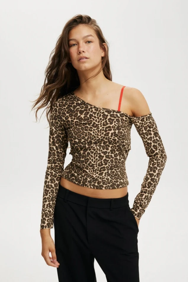 Shop Blair Long Sleeve Top with Open Back Elegance