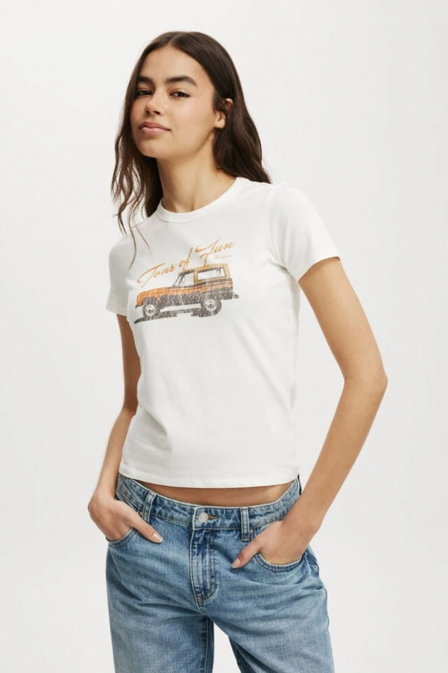 Shop Graphic Longline Tee Featuring Ford Bronco Design