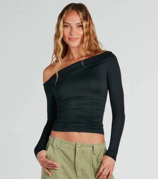 Shop Flawless Elegance Smooth Off-The-Shoulder Top