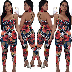 Sexy Women Sleeveless Bandages Bodycon Jumpsuit Romper Clubwear Casual: 