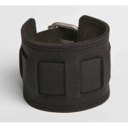 QUEST | Black, Brown, Mottled Brown, Tan Leather Wristband: 