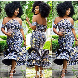 Print Wrap Dress. Black Girls Evening gown, Aso ebi: African Dresses,  Aso ebi,  Ankara Dresses  