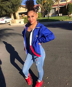 Baddie cute outfits: Punk fashion,  Air Jordan,  Swag Outfit Teens  