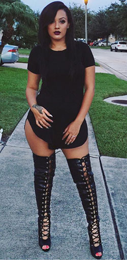 Sexy outfits for thick girls: High-Heeled Shoe,  Plus-Size Model,  Hot Thick Girls,  Boot Outfits  