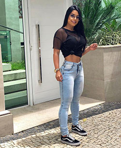 Best School outfits tumblr in 2019: Crop top,  Slim-Fit Pants,  School Outfits Tumblr  