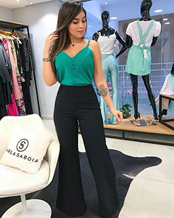 Check these nice! look basico trabalho, Formal wear: Flared Pants  
