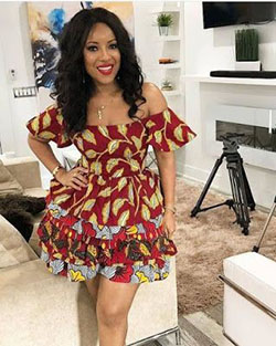 Cold Shoulder Ankara Crop Tops: African Dresses,  Television presenter,  ankara tops  
