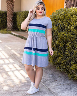 Trendy summer outfits for chubby ladies: Plus size outfit,  Plus-Size Model,  Chubby Girl attire  