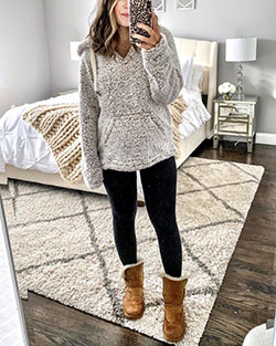 Cute winter outfits with vest: winter outfits,  Casual Outfits,  Uggs Outfits  