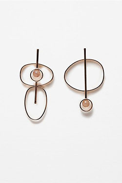 stainless steel Asymmetrical Earrings, Fashion accessory: Earrings,  Fashion accessory,  Jewelry design  
