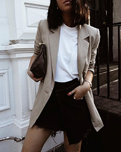 Women Casual Blazer Outfits, Plaid Blazer: Blazer Outfit  