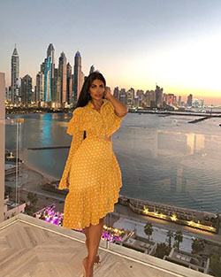 Cute Party Dress Ideas For Girl, Yellow Summer Outfit: party outfits,  Beautiful Girls  