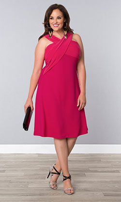 Vestidos para boda de dia para gorditas: party outfits,  Wedding dress,  Plus size outfit,  Scoop neck,  Plus-Size Model,  Clubbing outfits,  Casual Outfits  