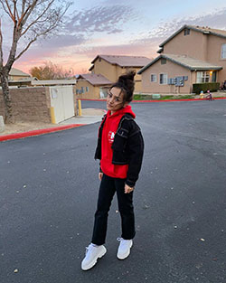 Hailey Orona trousers, jacket colour outfit, you must try, costumes designs: jacket,  Trousers,  Hailey Orona Instagram  