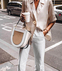OMG! I love this simple neutral outfit! Perfect for a coffee date. | Summer Outfit Ideas 2020: Outfit Ideas,  summer outfits,  Love  