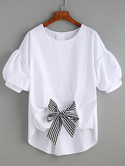 White outfit ideas with sweater, blouse, shirt: summer outfits,  Bow tie,  T-Shirt Outfit,  White Outfit  