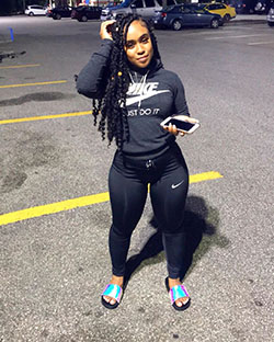 Outfit ideas with sportswear, tracksuit, tights: Street Style,  Girls Tomboy Outfits  