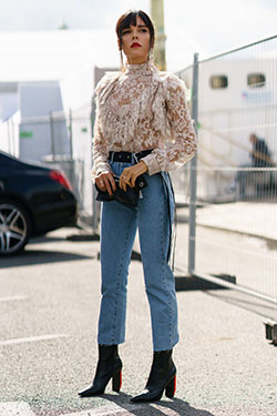 How to Wear Cropped Jeans, Even When It's Freezing Out | Summer Outfit Ideas 2020: Jeans,  Outfit Ideas,  summer outfits,  Cropped Jeans  