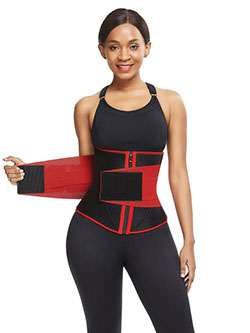 FEELINGIRL ENTRENADOR DE CINTURA DE NEOPRENO CON CREMALLERA PARA PERDER PESO: 