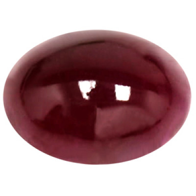 GIA-Certified 4.32 ct. Natural Ruby Cabochon: 