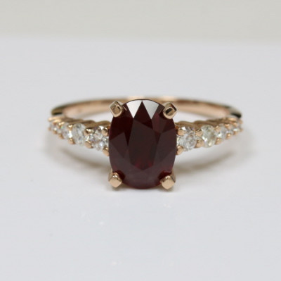 Luxurious Ruby and Diamond Statement Ring (2.87cttw): 