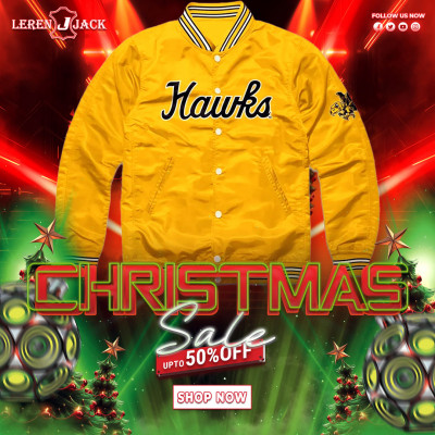 Iowa Hawks Script Satin Jacket: 