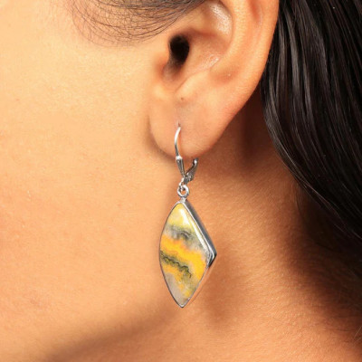 Buy Sterling Silver Bumble Bee Jasper Jewelry: 