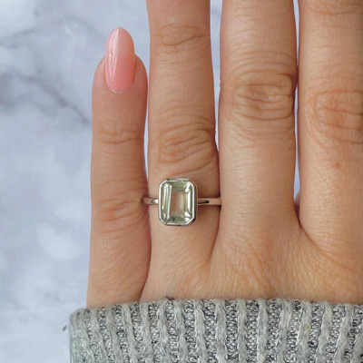 Buy Silver Green Amethyst Jewelry: 