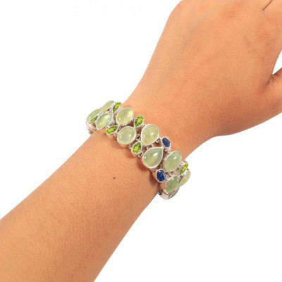 Buy Natural 925 Sterling Silver Prehnite Jewelry: 
