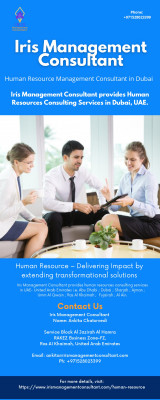 Human Resource Management Consultant in Dubai: 