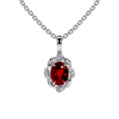 Designer Natural Ruby Necklace: 