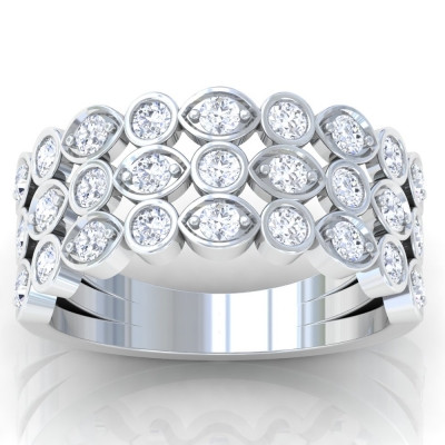 Simple Wedding Rings in 1.08-carat: 