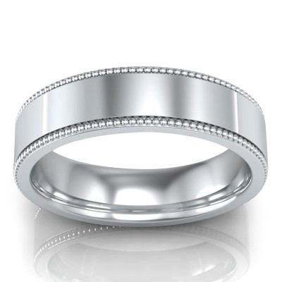 Unisex Simple Wedding Rings: 