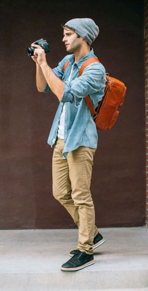 Outfit inspo slouchy beanie outfit luggage and bags, men's style, t-shirt: 