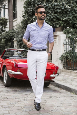 Look de riche homme, rich shirt: 