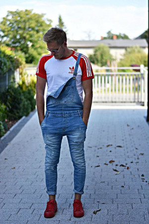 Delela outfit for men, men's overall: 