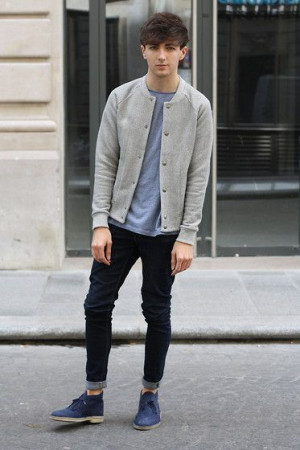 Elegant outfits for boys slim-fit pants: 