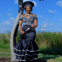 Modern zulu traditional attire, wedding dress: 