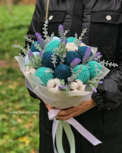 Stitching love into every thread, this bouquet is one Grandma can turn into warm hugs anytime: 