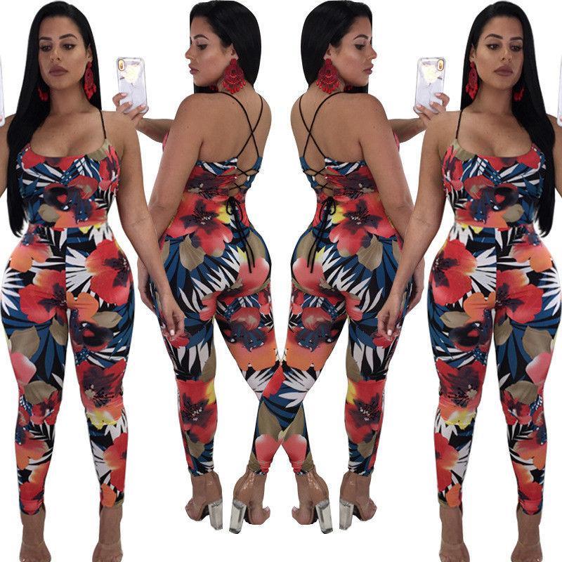 Sexy Women Sleeveless Bandages Bodycon Jumpsuit Romper Clubwear Casual: 