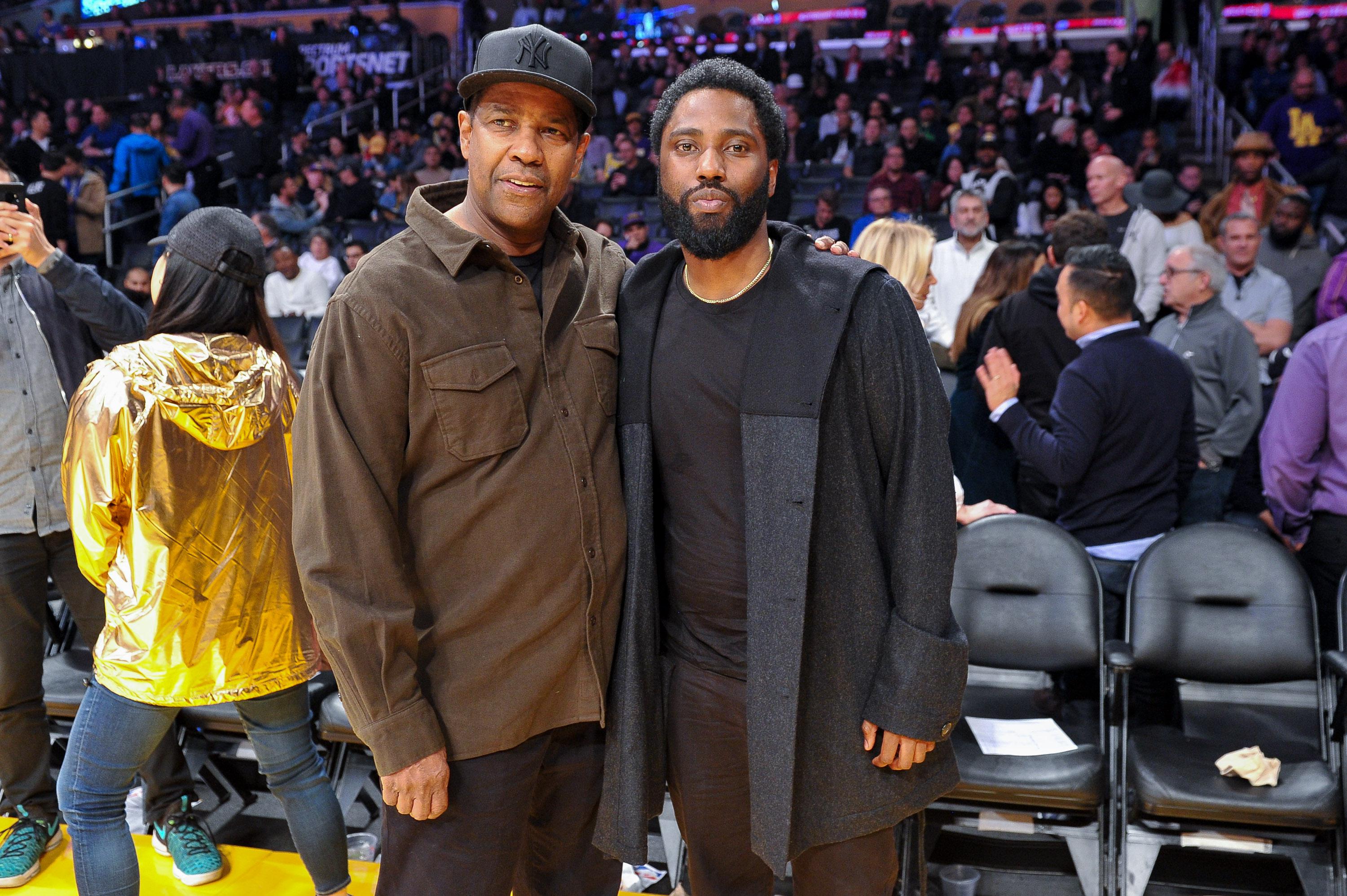 John David Washington Watched Golden Globe Nominations With Dad Denzel: 