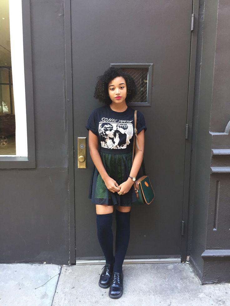 LITEX Å¡aty DÃ¡mskÃ© s kÅ™idÃ©lkovÃ½m rukÃ¡vem. 90304901 ÄernÃ¡ M. the abyss of days: Amandla Stenberg,  Grunge fashion,  Punk rock,  Amandla Pics  