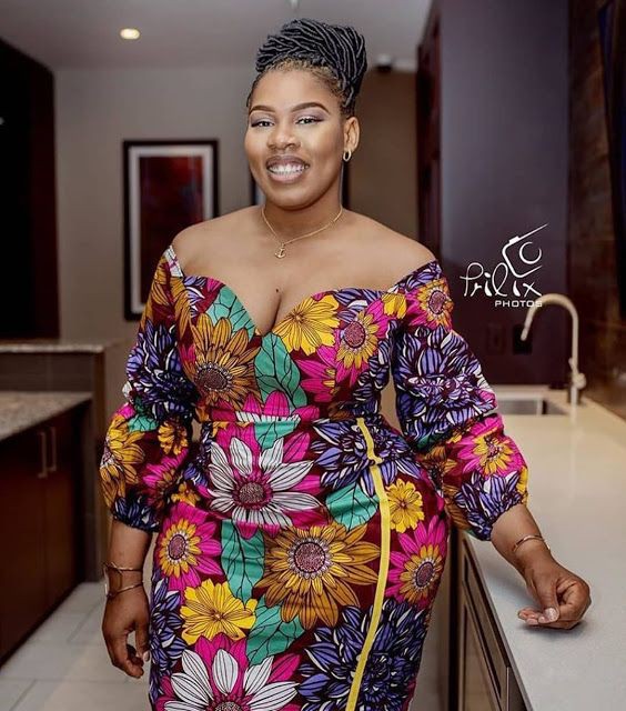 Plus-size clothing,  Aso ebi: Plus size outfit,  Aso ebi,  Plus Size Ankara  