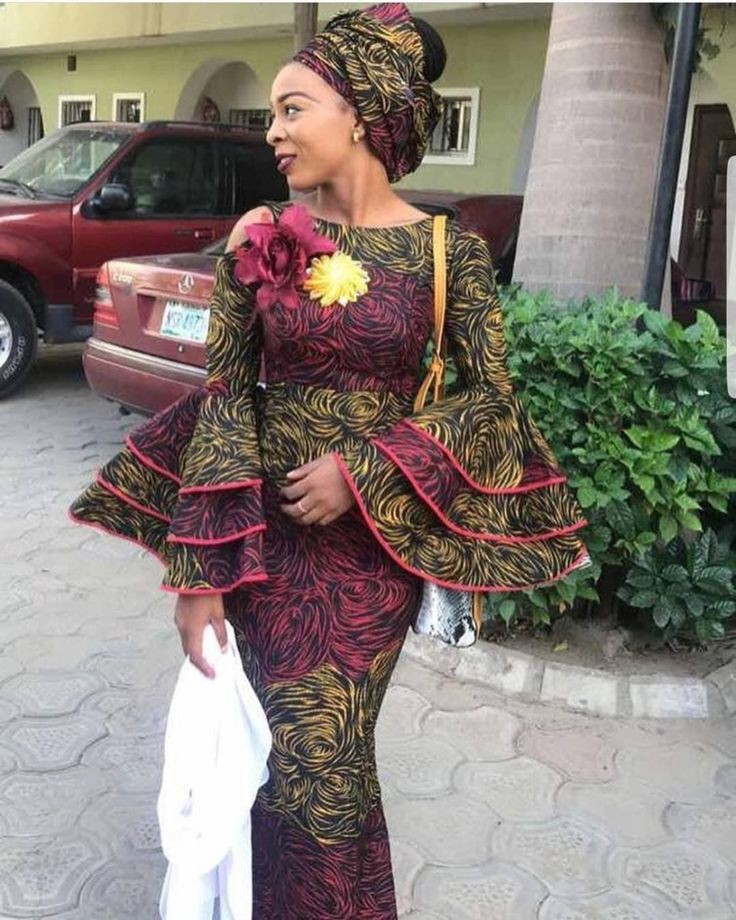 Latest ankara long gown styles 2018: African Dresses,  Aso ebi,  Ankara Dresses  