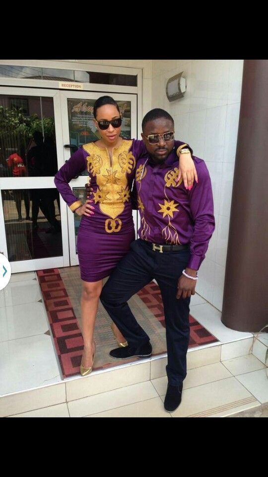 Fine images of couple fashion african, African wax prints: African Dresses,  Fashion week,  Matching Couple Outfits  