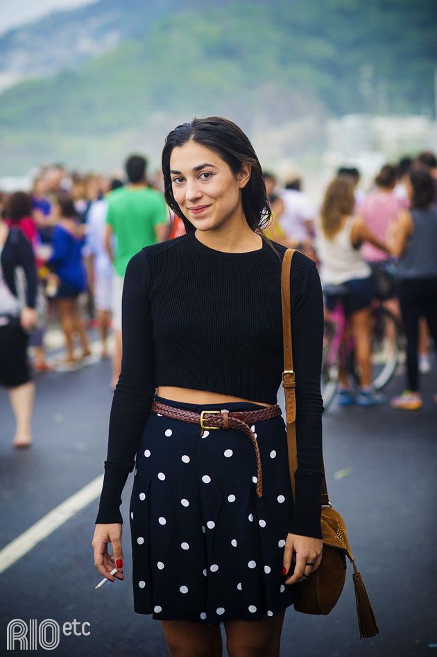 Skirt Outfits For College, Polka dot: Skirt Outfits  