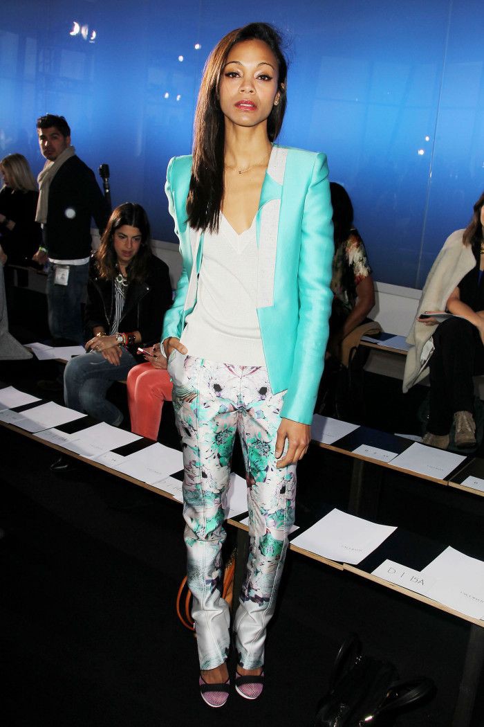 Zoe saldana prabal gurung, Zoe Saldana: Los Angeles,  Victoria Beckham,  Joan Smalls  
