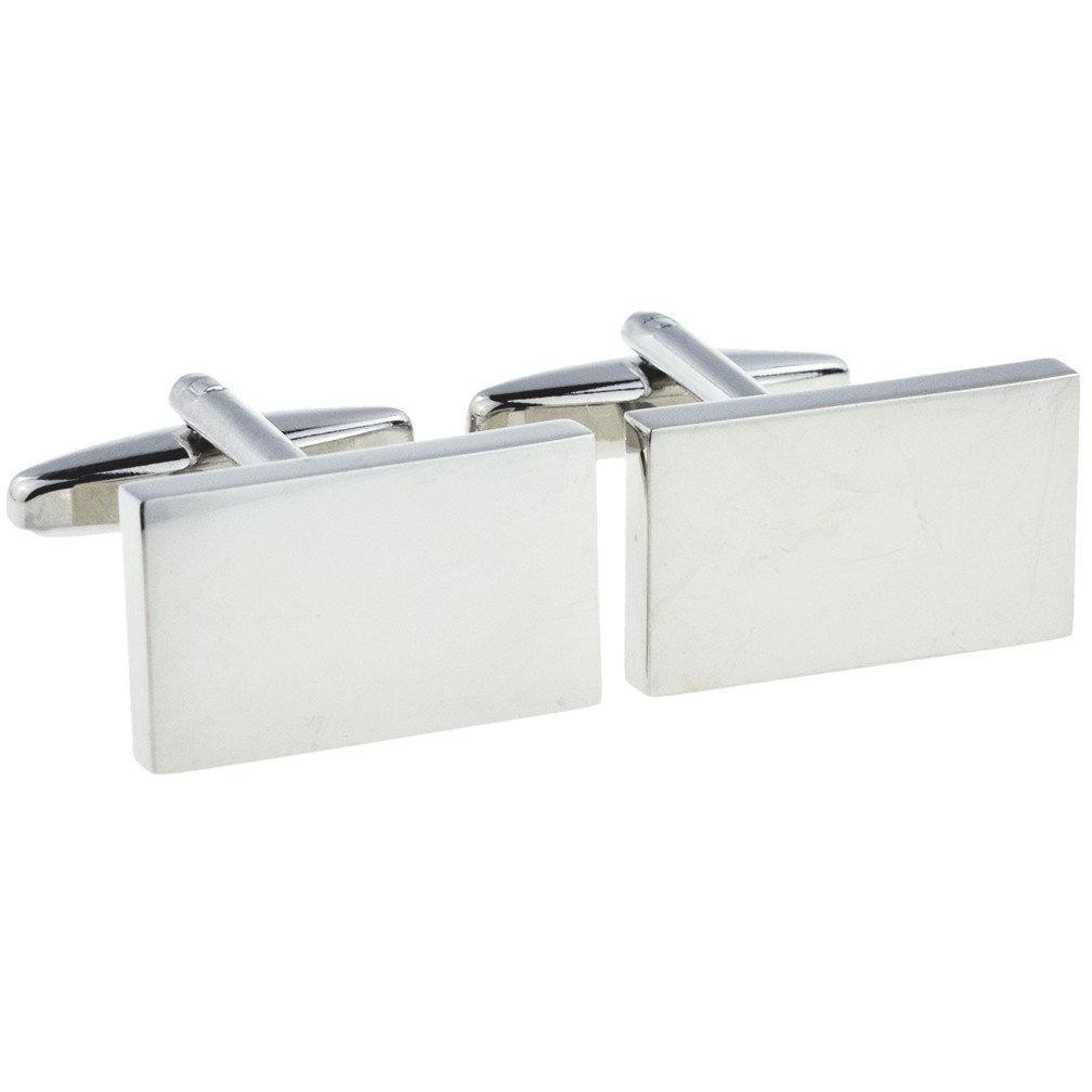 ENGRAVED DELUXE RECTANGLE CUFFLINKS £19.99: 