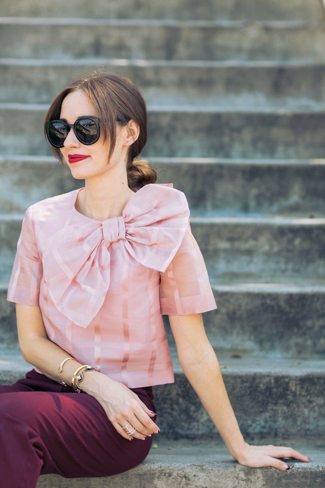 Beautiful Maroon Pants Dress For Ladies: Trendy Burgundy PantsOutfit,  Cute Burgundy Pants Outfit,  Burgundy Pants  