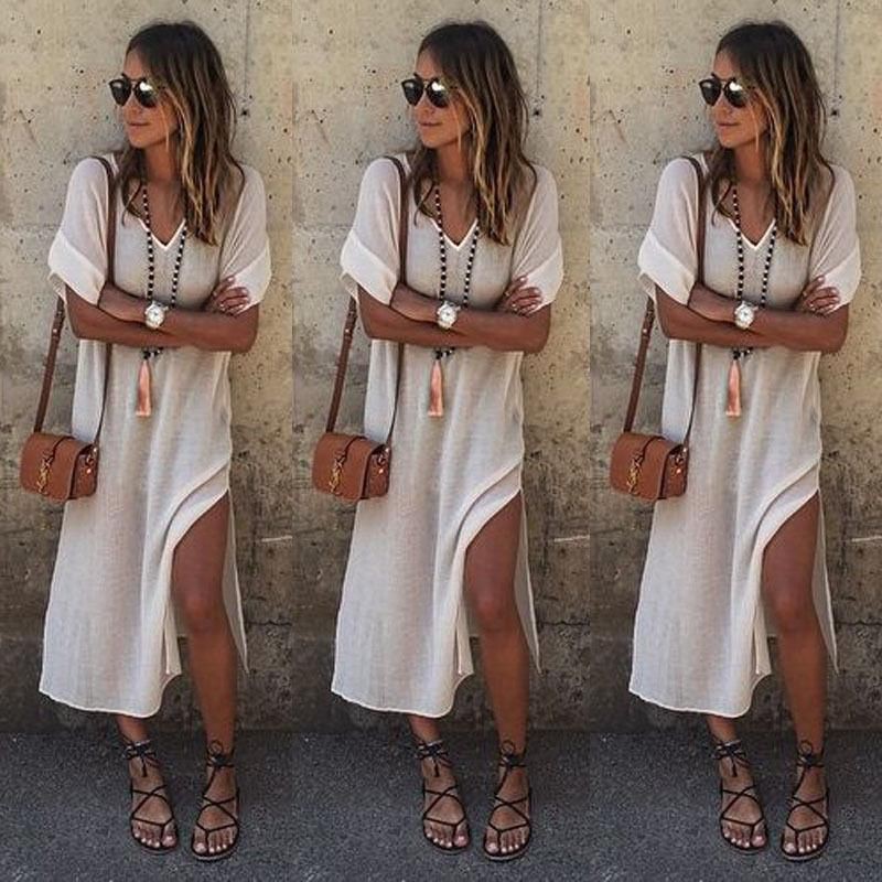 Casual beach maxi dresses, Casual wear: party outfits,  Cocktail Dresses,  Crew neck,  Clothing Ideas,  Maxi dress,  Casual Outfits,  Gladiator Sandals Dresses  